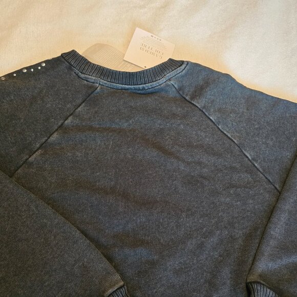 Gameday Couture WKU Large L NWT Cropped Charcoal Studded Pullover Sweatshirt NEW - Picture 15 of 15